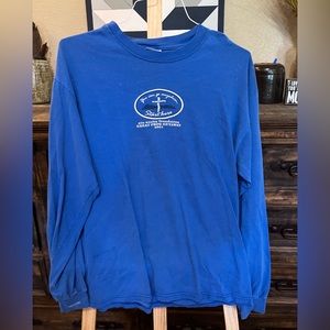 Hanes large blue long sleeve tee